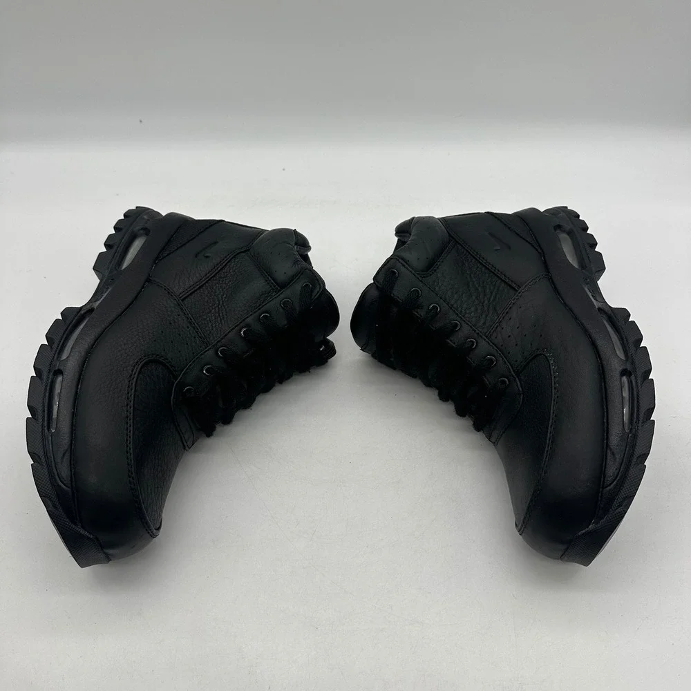 Nike 311567-001 Youth Size 6.5Y Triple Black Air Max Goadome ACG Leather Boots